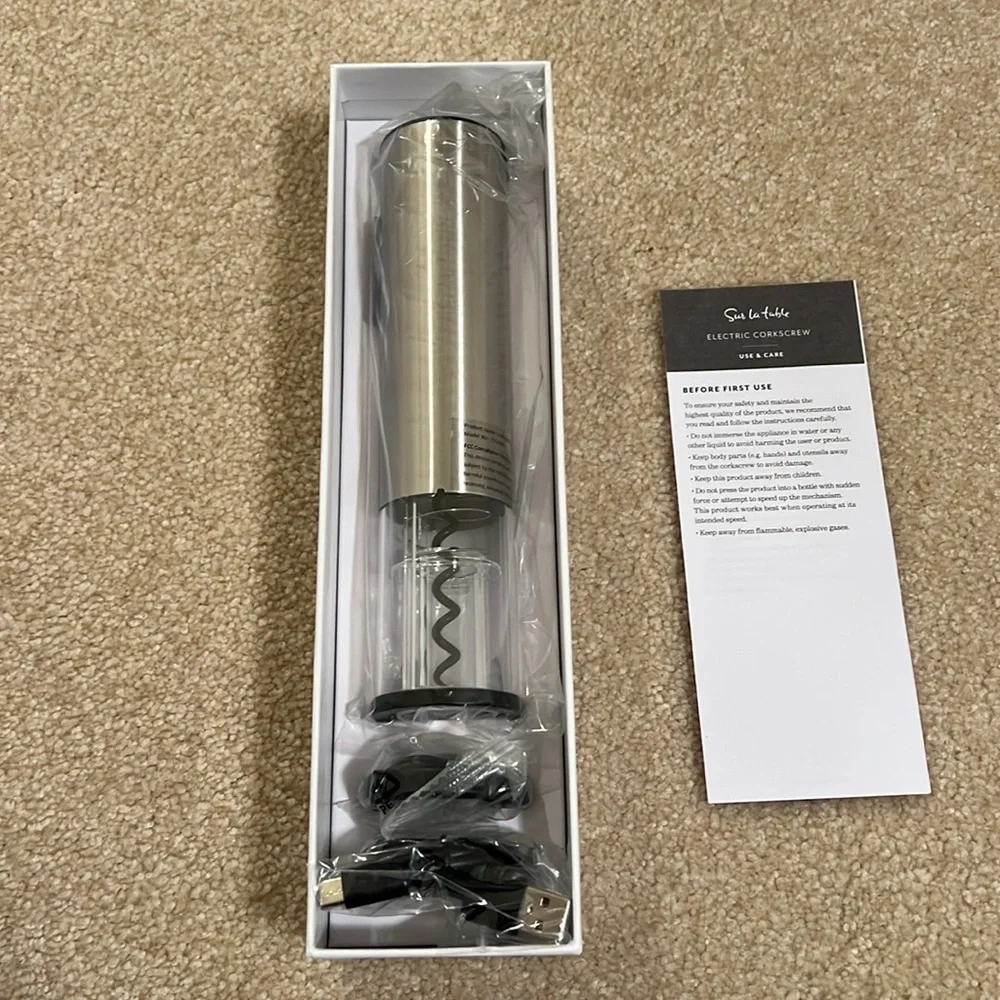 Sur la Table Electric Corkscrew- new in box, never used